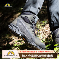 LA SPORTIVA 徒步鞋 男女户外防水透气高帮登山鞋宽楦秋冬男女款 Nucleo GTX 碳灰/辣椒红 男款 42