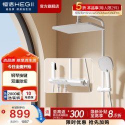 恒洁 Y55 琴悦系列 HMF938-333-WS 淋浴花洒套装 白色 恒温款