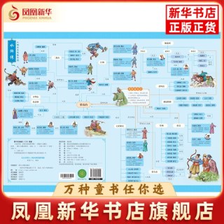 爱德少儿《水浒传》人物关系思维导图 爱德少儿儿童文学浙江古籍出版社凤凰新华书店旗舰店