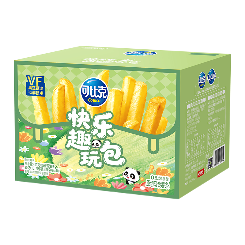 可比克 蜂蜜黄油味薯条 20g*20包 休闲零食