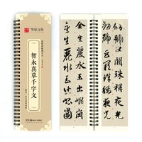 字帖 近距离临摹字卡 智永真草千字文字帖成人初学者草书钢笔硬笔毛笔临摹书法字帖