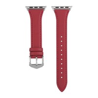 iSeriseWatch 适用apple watch7表带iwatch6苹果手表se/845头层牛皮质表带简约时尚38/42/44/41/45/40mm创意潮