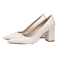 STUART WEITZMAN POWER BLOCK粗跟尖头高跟鞋
