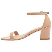 STUART WEITZMAN SIMPLE 一字带粗跟凉鞋