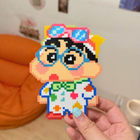 壮壮虎 蜡笔小新拼豆成品 睡衣小新 39×49cm 玩具