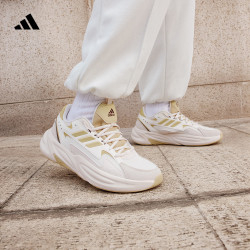 adidas 「波波鞋」OZWAVE燕麦格雷厚底增高休闲老爹鞋男女阿迪达斯JR3198