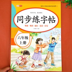 六年级上册练字帖 人教版语文同步字帖小学6上小学生专用钢笔生字帖课本教材训练