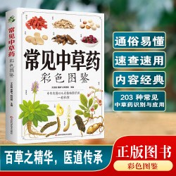 正版常见中草药彩色图鉴中草药图原植物识别中药材全图鉴别中草药