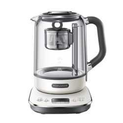 摩飞 多功能升降煮茶器办公室全自动小型养生壶家用大容量花茶壶MR6088椰奶白
