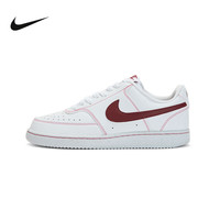 NIKE 2026春男女同款经典court 白红运动休闲板鞋 IO9552100