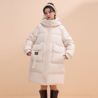 雪中飞 7185 加厚保暖 燕麦色 S/155/80A 女士羽绒服