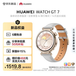 华为 WATCH GT 7 蓝牙通话 智能手表 41mm 月影灰 复合素皮