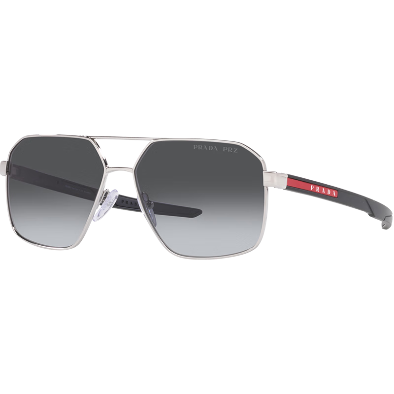 PRADA 普拉达 Linea Rossa系列 0PS 55WS 偏光太阳镜 1BC06G灰色渐变 60mm