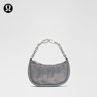 lululemon City Essentials Nano 女士单肩包 闪光 深银/石墨灰/银 O/S