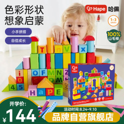 Hape E8022 80粒益智积木