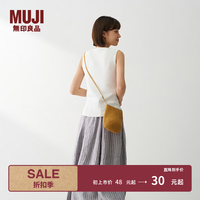 無印良品 MUJI 纸斜挎包 浅棕色 女士单肩包