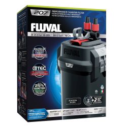 Fluval 207 Perfomance 罐式过滤器 – 适用于高达 45 加仑的水族箱-水族箱罐式过滤器