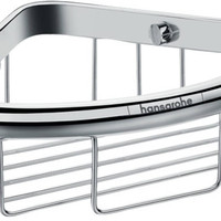 hansgrohe 汉斯格雅 Logis 通用浴室架(转角篮淋浴皂篮架,浴室配件),41710000,镀铬