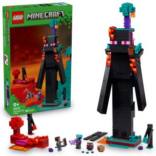 LEGO 乐高 Minecraft 21279 Enderman 塔玩具生日礼物积木男孩女孩儿童 9 10 11 小学生 Micra 我的世界商品游戏比赛机器人