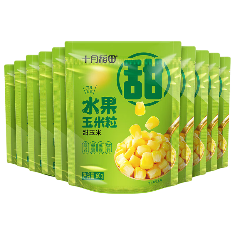 十月稻田 水果玉米粒 60g*10袋