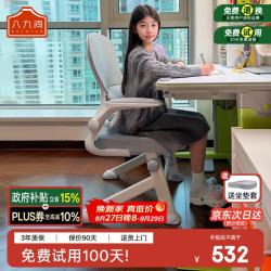 八九间 Y5F元气电脑椅四脚写字升降学习椅工学办公椅子家用小巧舒适 Y5F_浅灰_2代 （碳钢升降F脚）