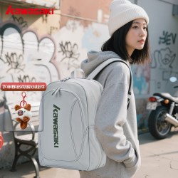 KAWASAKI 羽毛球拍包双肩包专业女款成人大容量户外运动包背包