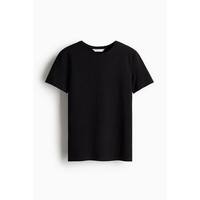 移动端：H&M HM女装T恤夏季时尚洋气内搭休闲圆领修身短袖简约风T恤1260200