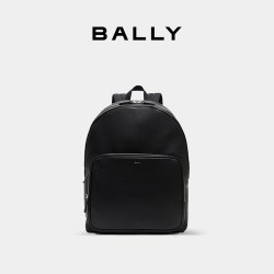 BALLY 男士背包商务大容量外出牛皮革休闲双肩包