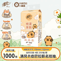 清风 挂抽卡皮巴拉联名悬挂式抽纸4层250抽