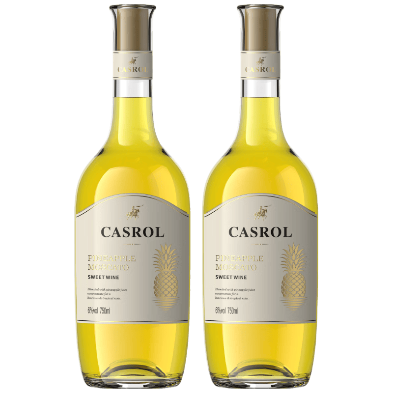 CASROL LEGEND 卡露传奇 菠萝风味莫斯卡托甜白葡萄酒 750ml*2瓶