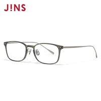 JINS 近视眼镜窄方小框商务β钛架可加配防蓝光镜片UUF25S205