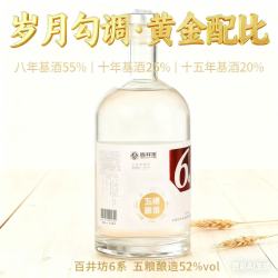 百井坊 浓香型口粮酒固态法52度1000ml