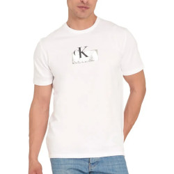 卡尔文·克雷恩 Calvin Klein/卡尔文·克雷恩CK简约时尚短袖休闲圆领T恤大码男装