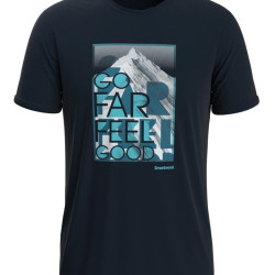 Smartwool Men's Merino Sport Go Far Feel Good Summit Short Sleeve Graphic Tee
