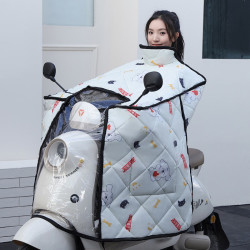 温诗欧 电动车冬季全包加绒挡风被