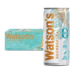 屈臣氏 啤酒花苏打水 265ml*24整箱 0糖 0酒精