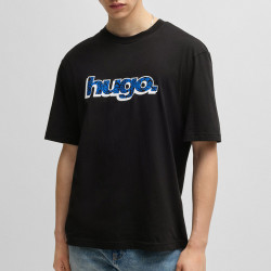 HUGO BOSS HugoBoss/雨果博斯男款夏季新款圆领短袖T恤时尚休闲宽松字母半袖