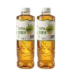 Hidolly 100%鲜榨甘蔗汁 0添加剂 1L×2瓶