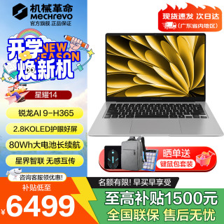 机械革命 星耀14 （AI 9 H365、集显、32G、1T、2.8K）