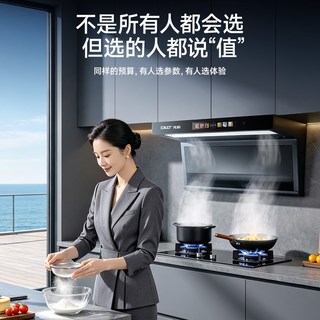 SAST先科 顶侧双吸变频静音 吸油烟机