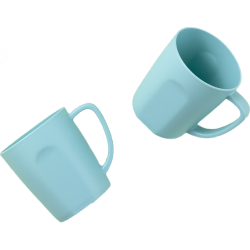 茶花 食品级材质 蓝色 450ml 漱口杯