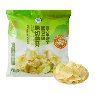 盒马 原切薯片黄芥末莳萝酸黄瓜味 450g(45g*10小包)