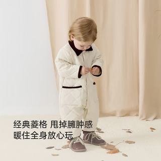 Babylove 婴幼儿连体衣 摩卡白棕 73cm