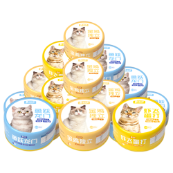 俏贝丽 猫罐头主食罐头零食猫条营养补充补水汤罐头三口味
