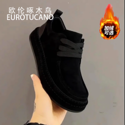 欧伦啄木鸟EUROTUCANO秋季2025新款休闲潮流百搭加绒保暖散步鞋
