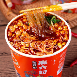 麻六记 酸辣粉256g*3桶正宗重庆酸辣红薯粉速食夜宵粉丝