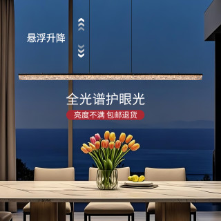 香豪大气感餐厅吊灯灯具简约极简轻奢高档上档次水晶吧台餐桌吊灯