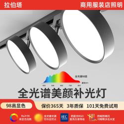 拉伯塔 筒灯明装轨道灯服装店led射灯cob导轨式店铺商用直播间中山灯具