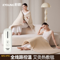 彩阳 新款加大艾绒热敷毯多功能全身热敷家用无烟艾灸毯四季通用