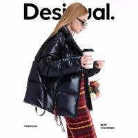 Desigual 90白鸭绒 解构可拆卸挂件 女士羽绒服